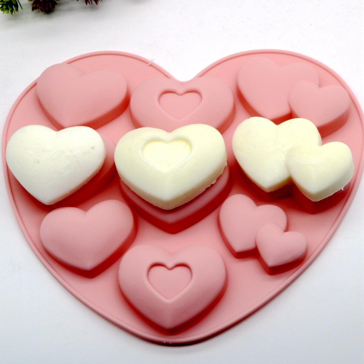 Silicone Candy Mold Heart Chocolate Mint Making Tool