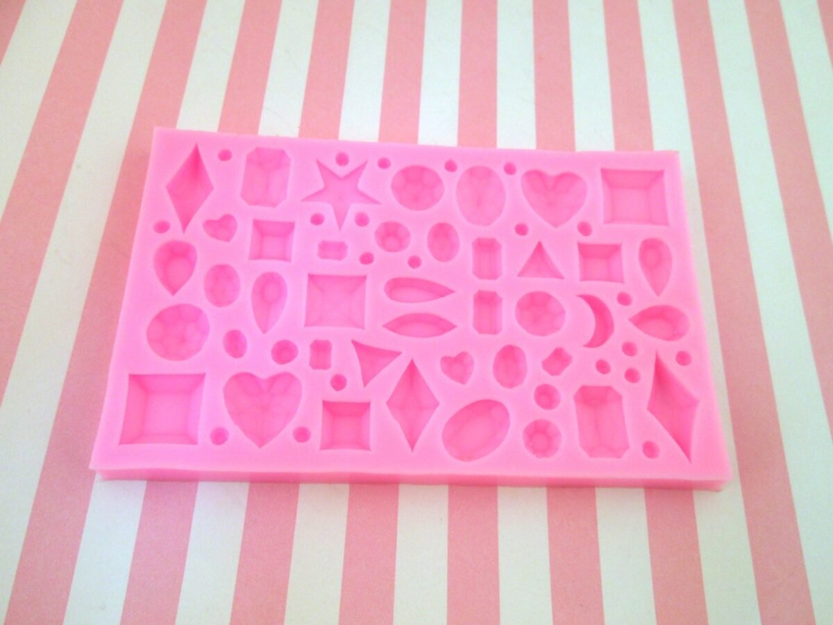 Silicone Gem Mold, Makes Over 13 Different Gem Shapes Q7A