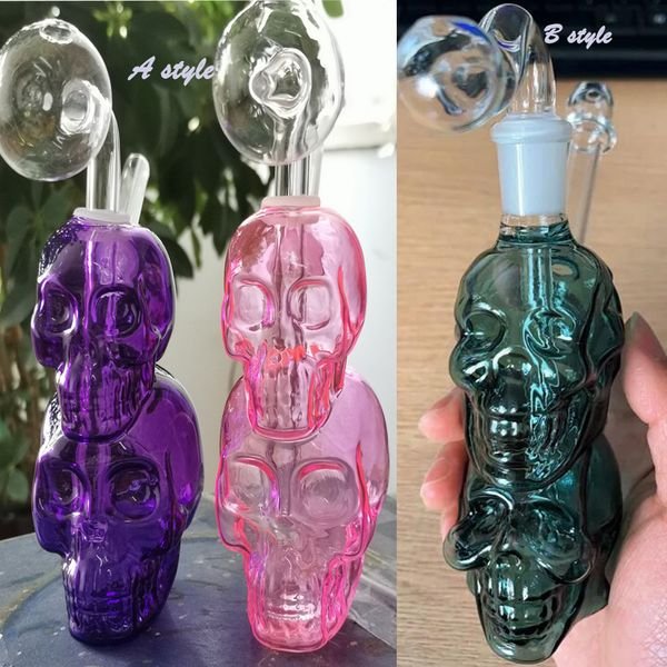 Smoking Pipe Bubbler 18mm Glass Water Pipes Hammer Shape Arm perc Percolator Glass Bubbler Dab