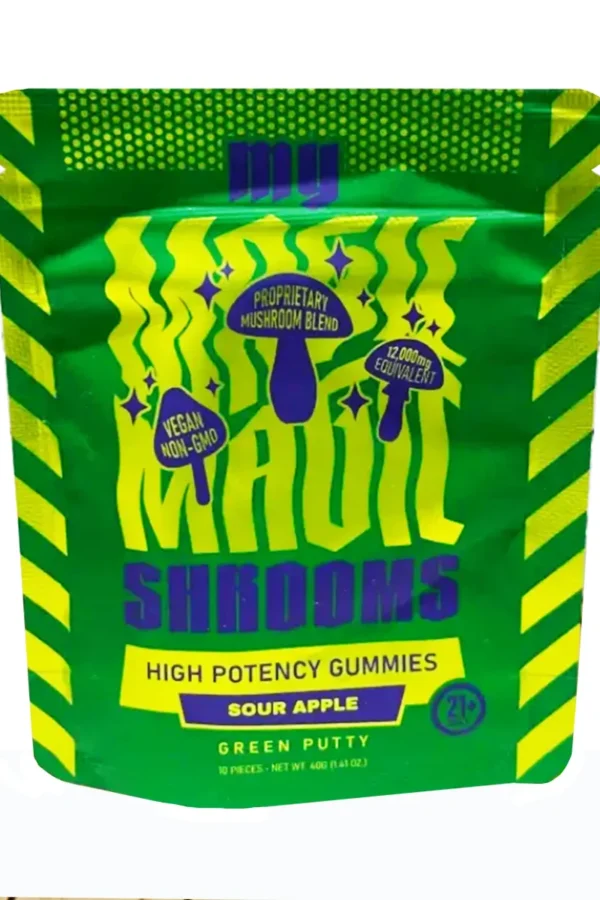 Sour Apple Green Putty Exodus My Magic Mushy Gummies 10pcs 40G
