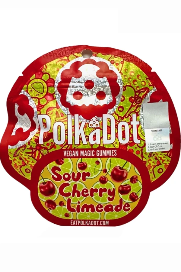 Sour Cherry Limeade Polkadot Vegan Magic Gummies 4G
