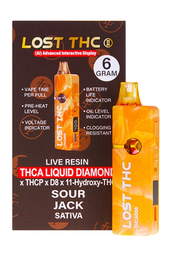 Sour Jack Lost THC THC-A Diamond Disposable 6G