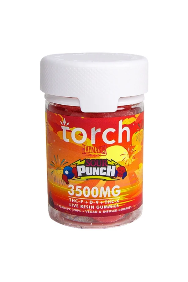 Sour Punch Torch Haymaker Blend Live Resin Gummies 3500mg