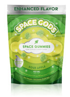 Space Gods Mega Dose Space Gummies 900mg THC + CBD - Sour Apple