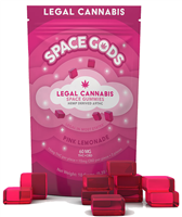 Space Gods Micro Dose Space Gummies 300mg THC + CBD - Pink Lemonade