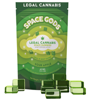 Space Gods Micro Dose Space Gummies 300mg THC + CBD - Sour Apple