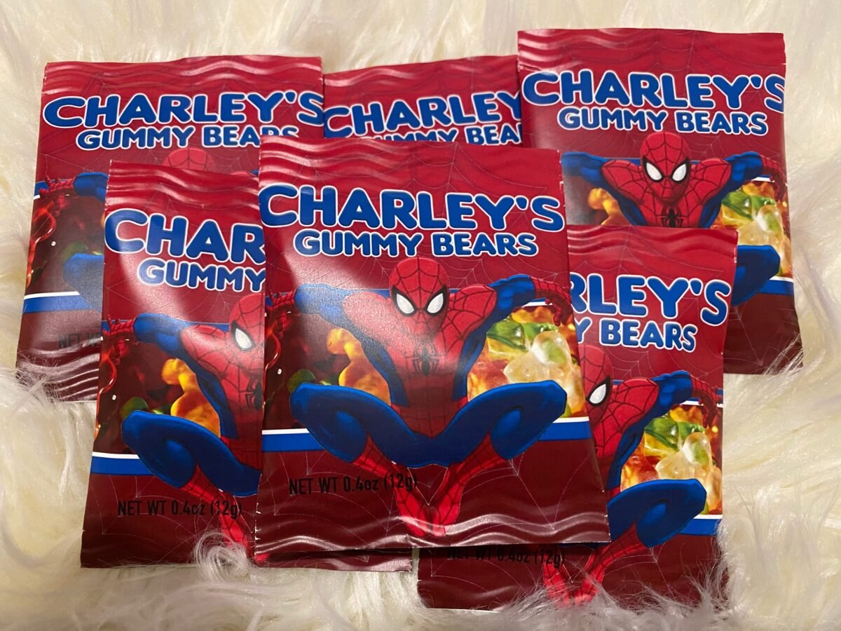 Spiderman Birthday Party Gummy Bear Snacks Favors Treats, Party, Gb