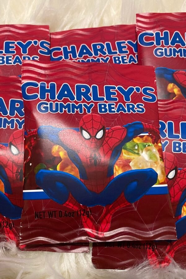 Spiderman Birthday Party Gummy Bear Snacks Favors Treats, Party, Gb