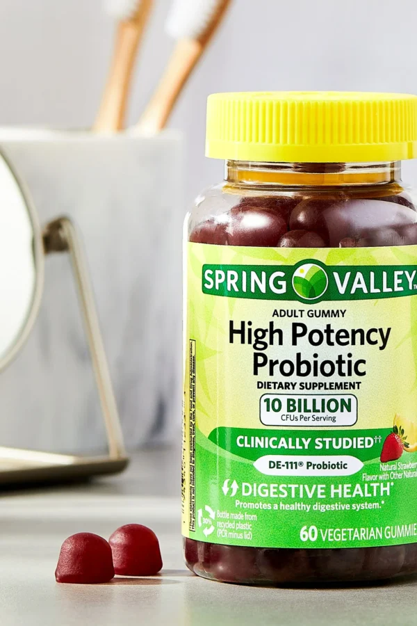 Spring Valley High Potency Probiotic Gummies | 10B CFU | 60 Count