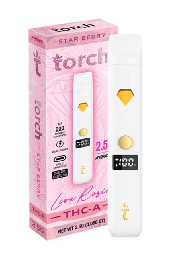 Star Berry Torch THC-A Live Rosin Disposable 2.5G