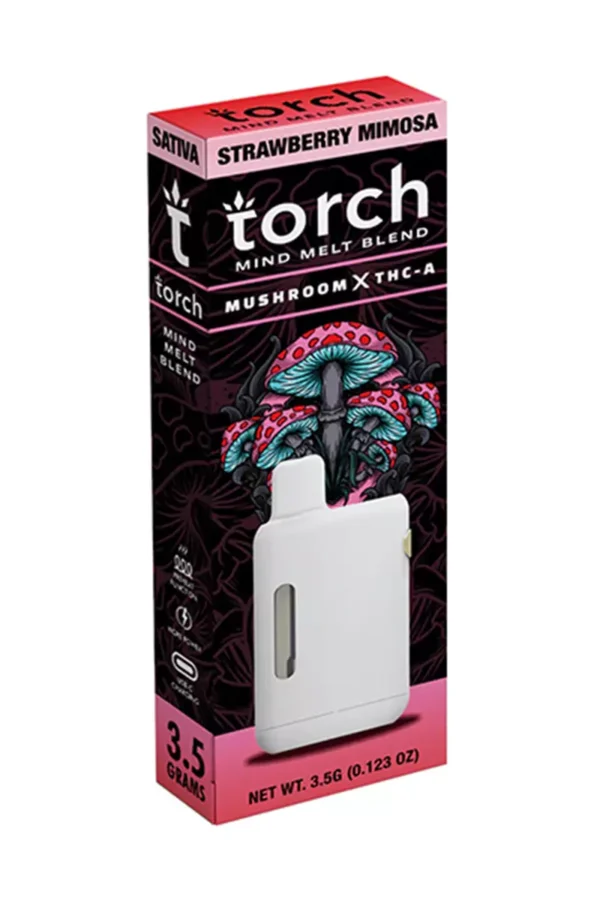 Strawberry Mimosa Torch Mind Melt Mushroom x THC-A Blend Vape 3.5G