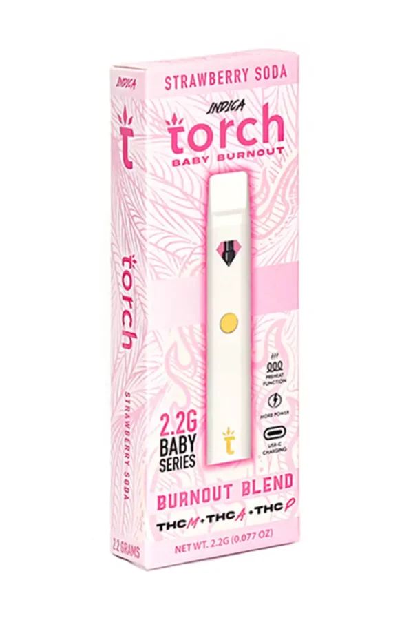 Strawberry Soda Torch Baby Burnout Blend Disposable 2.2G