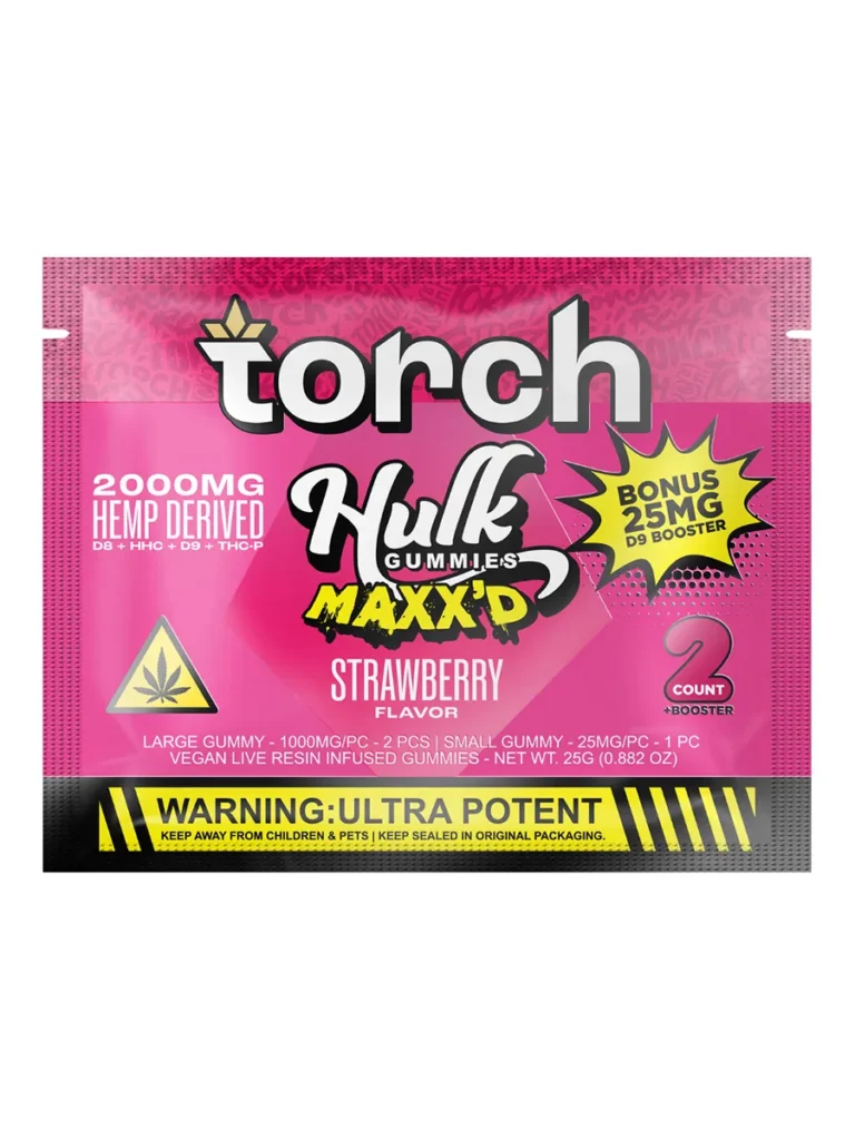 Strawberry Torch Hulk MAXX'D Gummies 2000mg