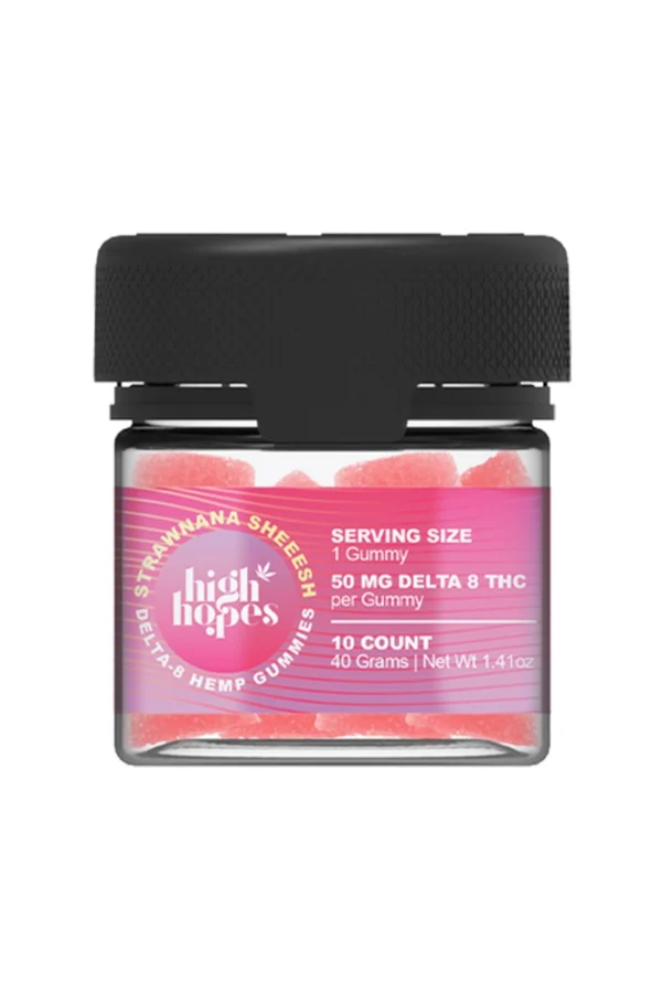 Strawnana Sheeesh Koi High Hopes D8 THC Gummies 50mg
