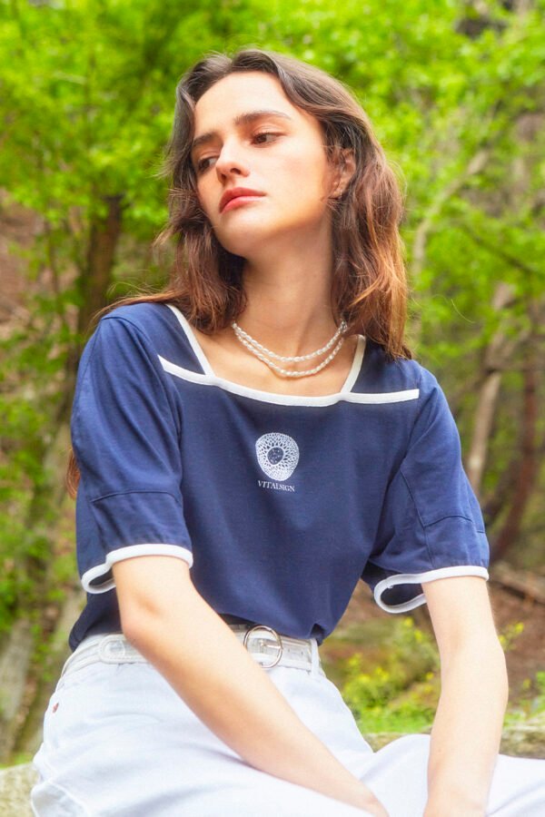 Sunflower Pipping Puff T-Shirt_2 Colors
