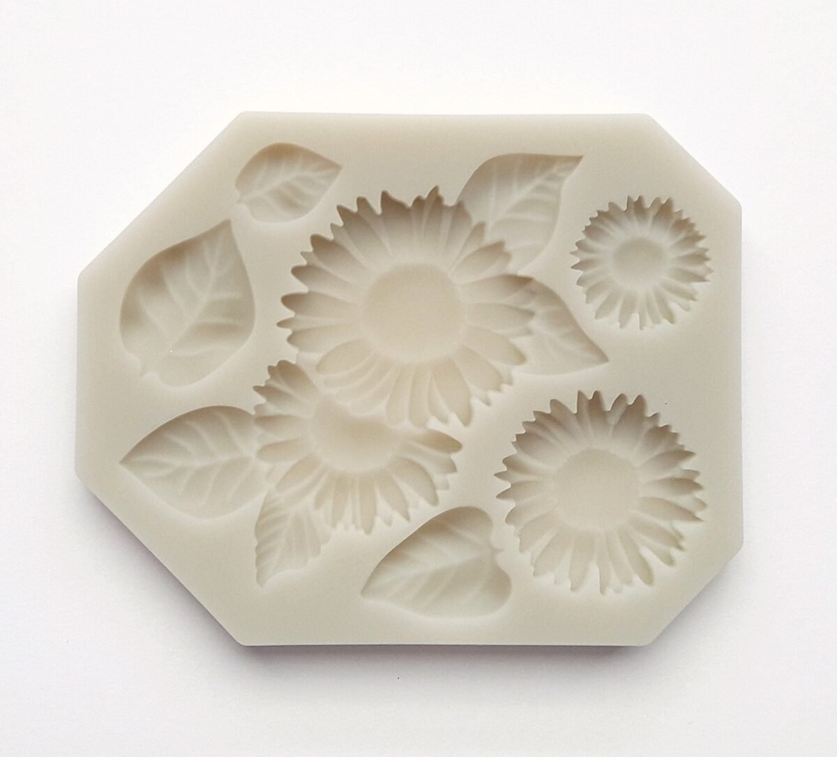 Sunflowers Mold, Fondant Mold, Cake Decoration Chocolate Making, Dandelion Mold With Leaves, Beautiful Highly Detailed Silicone