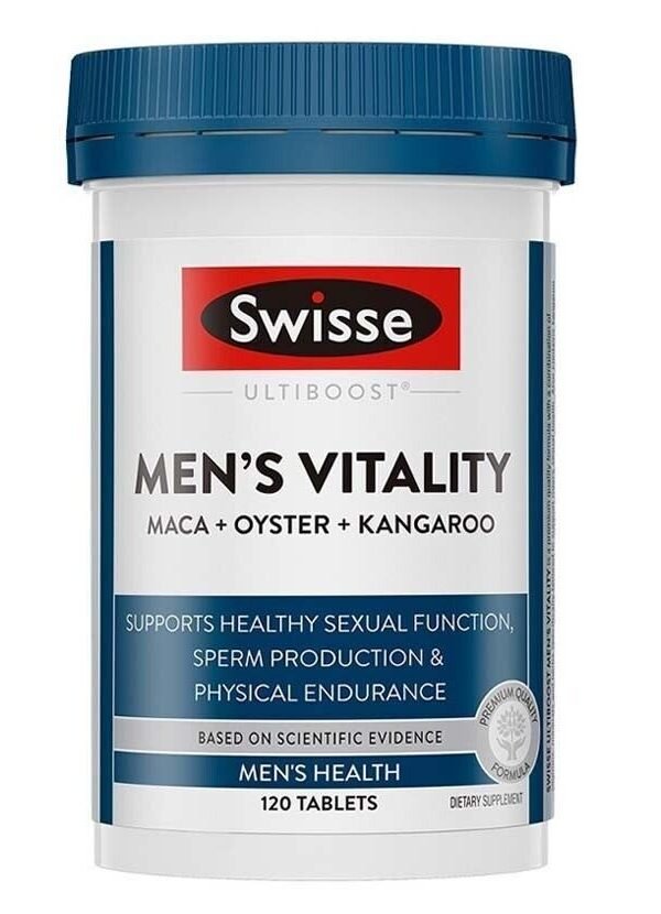 Swisse Men's Vitality Maca + Oyster + Kangaroo ~ 120 Tablets