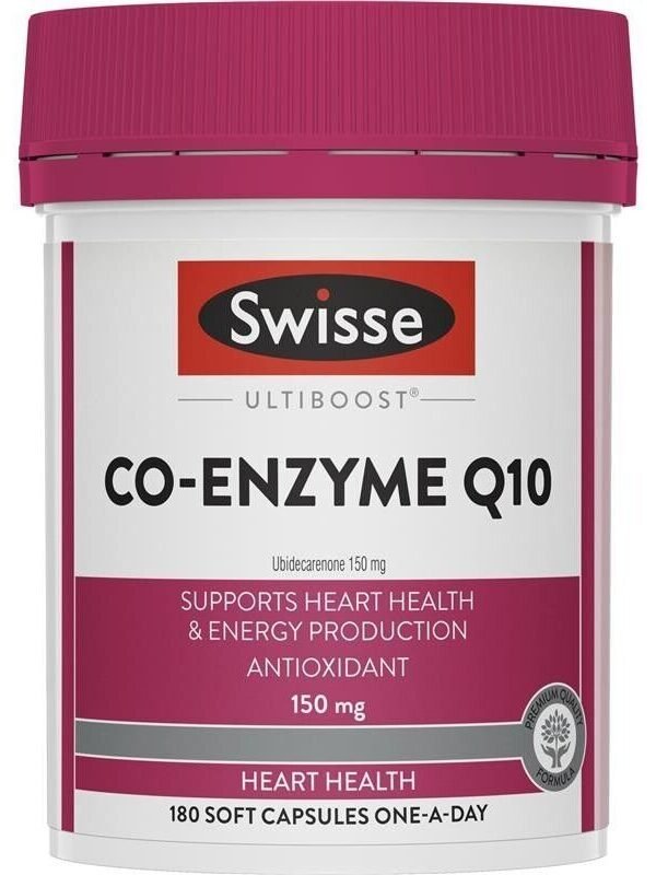 Swisse Ultiboost Co Enzyme Q10 150mg 180 Capsules