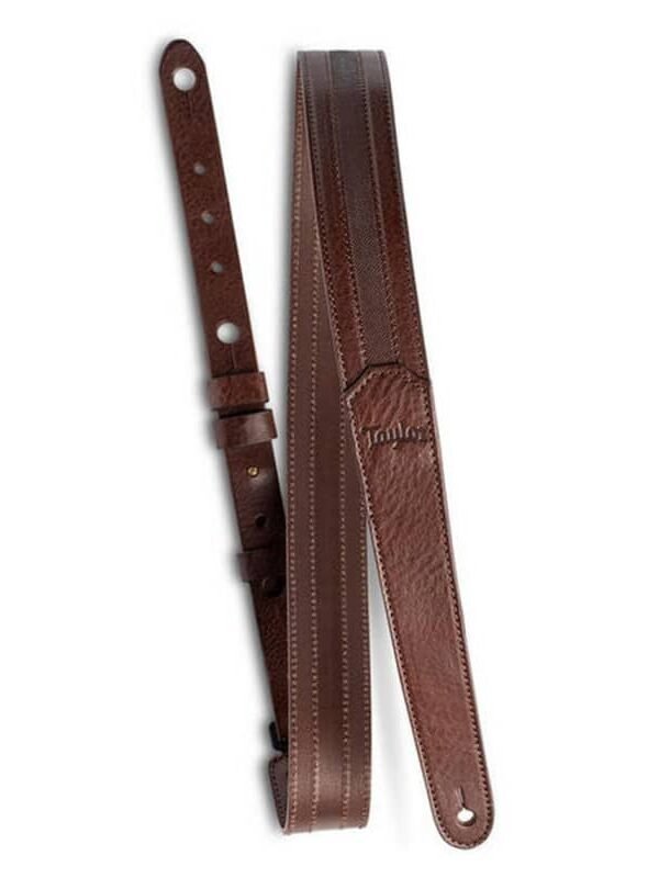 Taylor Vegan Leather 2-inch Guitar Strap - w/ Stitching Chocol...