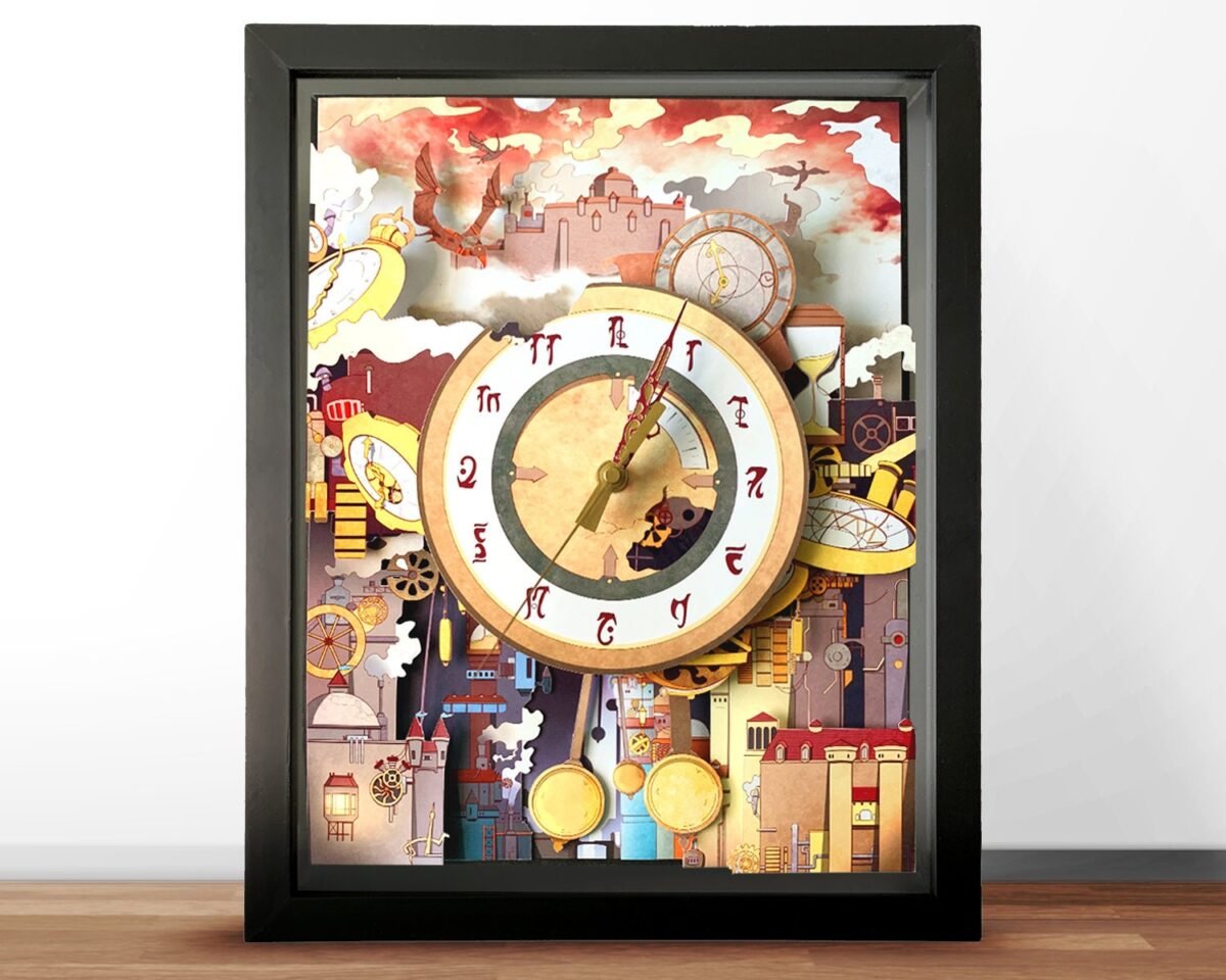 The Clockwork City - Shadowbox Artwork