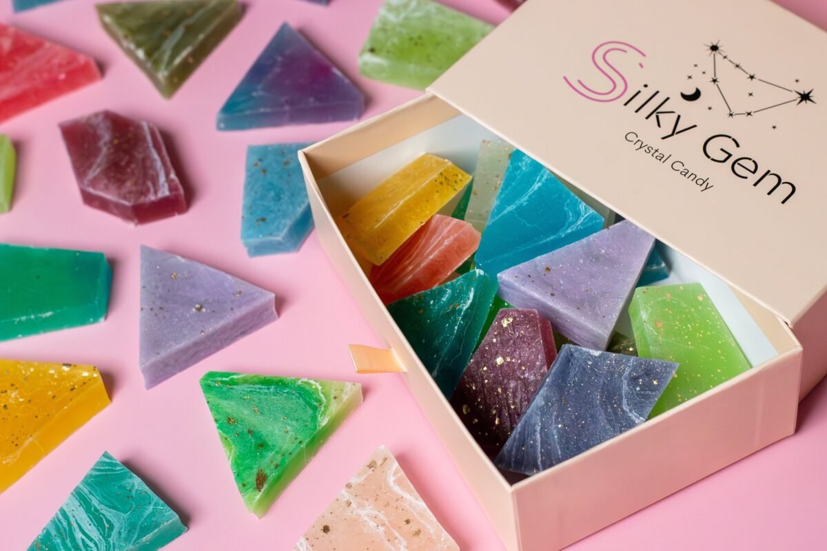The Gemmies Handmade Kohakutou Candy, Multiple Flavored, Crystal Edible Gem, Asmr Gummy Crystal. Jewelry