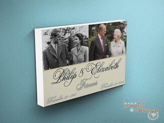 Then, Now & Forever Anniversary Print, 0.75" Gallery Wrap, Or Framed With Wood Or Metal Frame With Free Matting