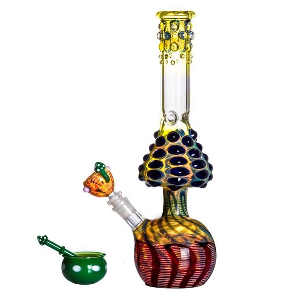 Thick Glass Bongs Heady Hookah Bubbler Smoke Dab Rigs Water Pipe Smoking Shisha Accessory