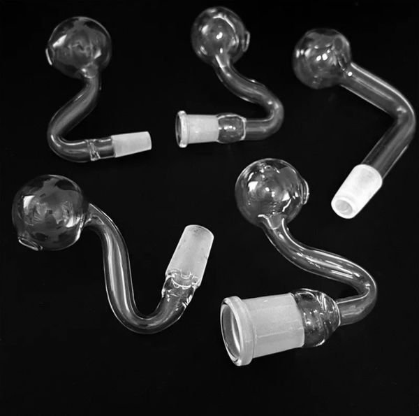 Thick Pyrex HOOKAHS Oil Burner pipe glass smoking pipes mixed 10 14 18 Male Female Joint For Bong Dab Rig bowl
