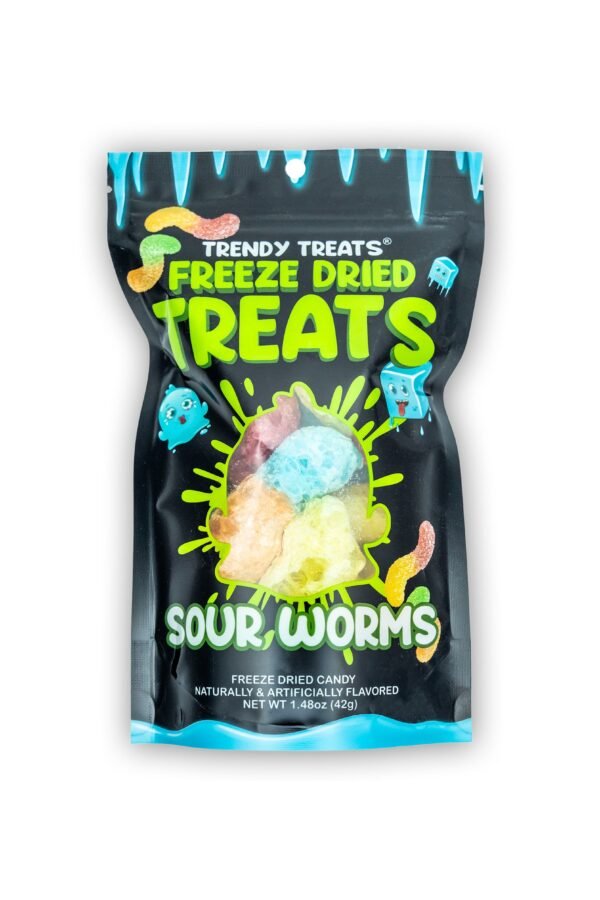 Trendy Treats Freeze-Dried Sour Gummy Worms