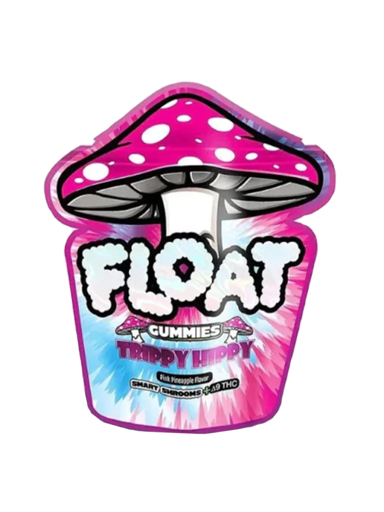 Trippy Hippy Pink Pineapple Float Mushroom Gummies + Delta 9 THC 100mg