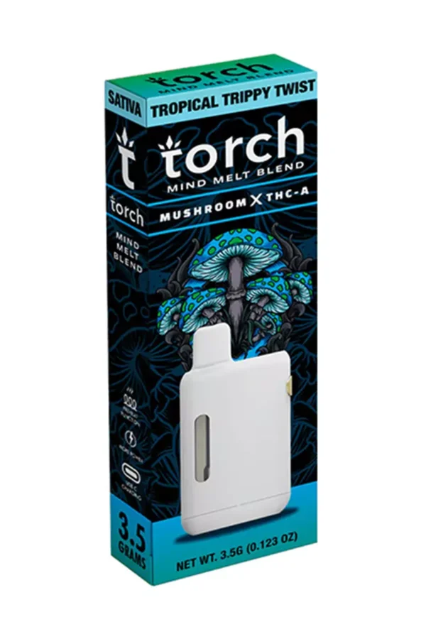 Tropical Trippy Twist Torch Mind Melt Mushroom x THC-A Blend Vape 3.5G