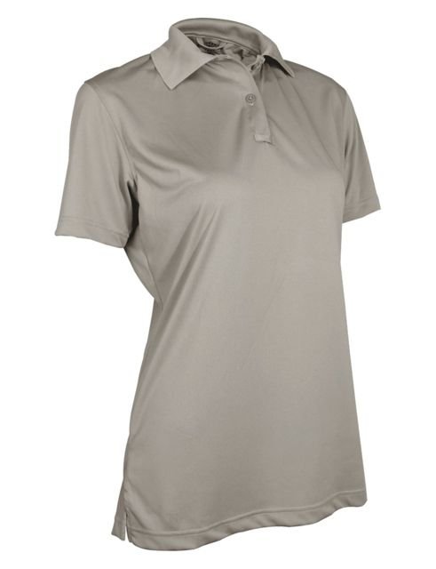 Tru-Spec 24-7 Ladies Short Sleeve Performance Polo 100% Polyester, Silver Tan, Large Regular 4517005