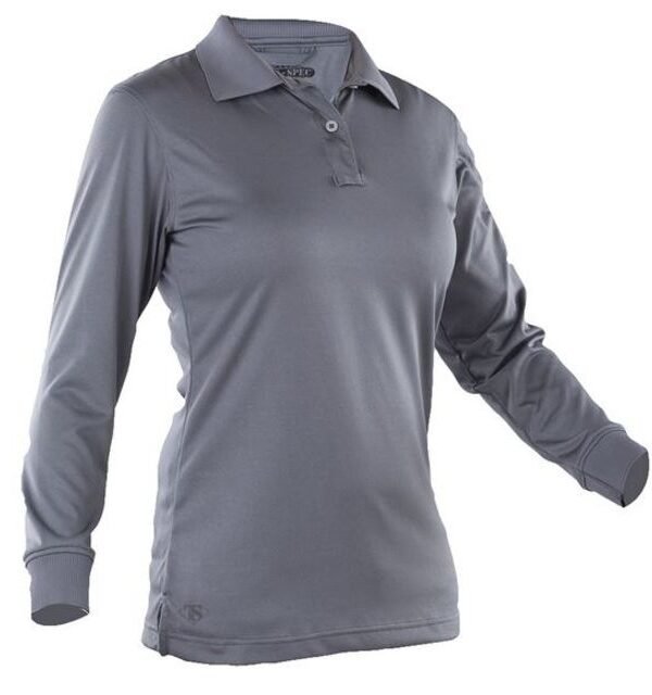 Tru-Spec Ladies' 24-7 Series Performance Polo Shirt, L/S, Steel Grey, XL 4564006