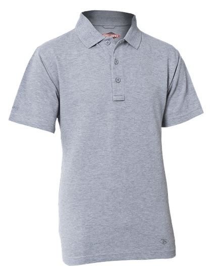 TruSpec 24-7 Men's Original Short Sleeve Polo, Heather Grey, Med, Reg Length 4338004