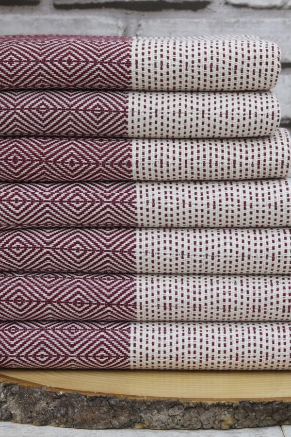 Turkish Towel, 40"x70", Turkish Hand Towel, 20"x36", Burgundy Towel, Decorative Towel, Tea Towel, Bride Favor, Wedding Gifts, Dish Towel, Home Decor