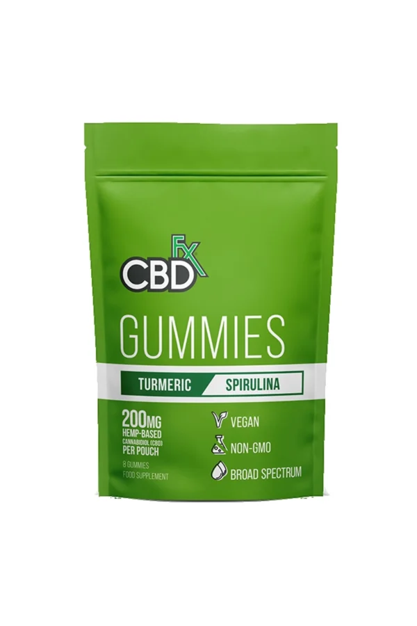 Turmeric Spirulina CBDfx Gummies 200mg