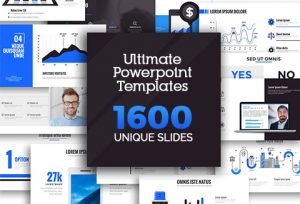 Ultimate Powerpoint Templates Bundle with 1600 Unique Slides