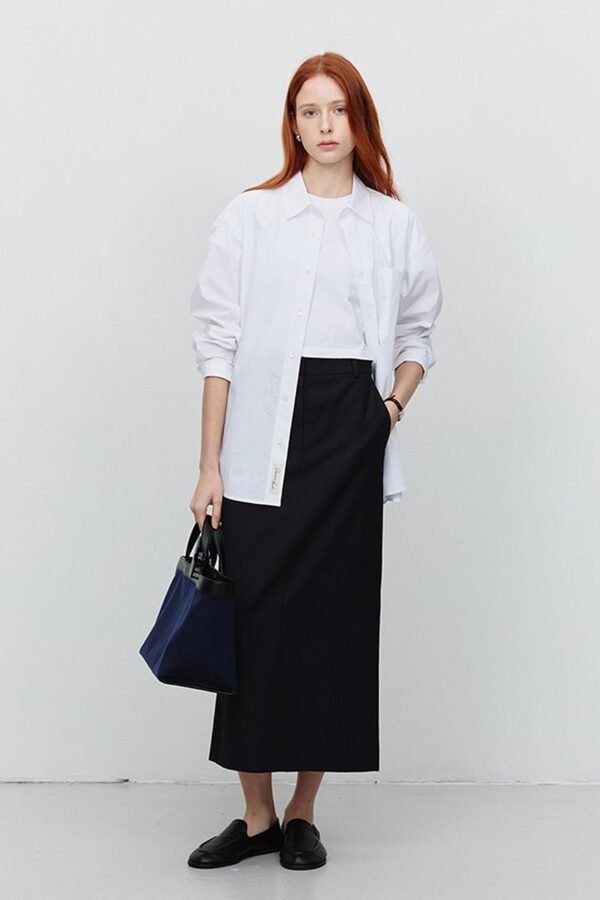 Unisex Paperly Cotton Oversized Shirt [Ivory] (UDSH5A107IV)
