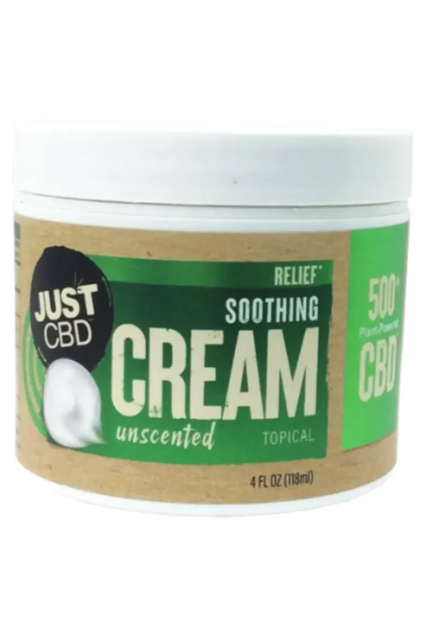 Unscented Topical Just CBD Soothing Relief Cream 500MG