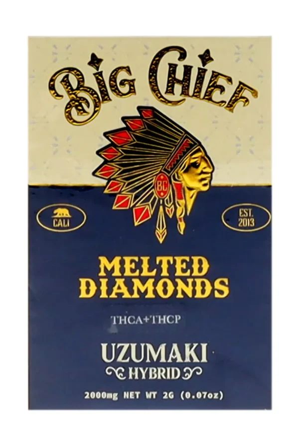 Uzumaki Big Chief Melted Diamonds THCA+THCP Cart 2G