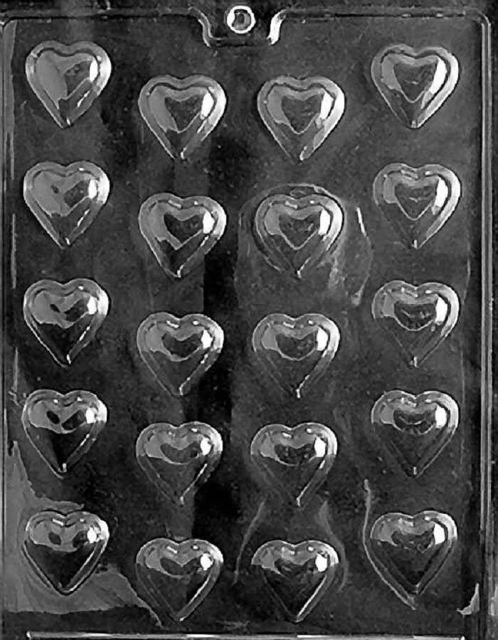 V001 Bite Size Valentine's Day Heart Chocolate Candy Mold