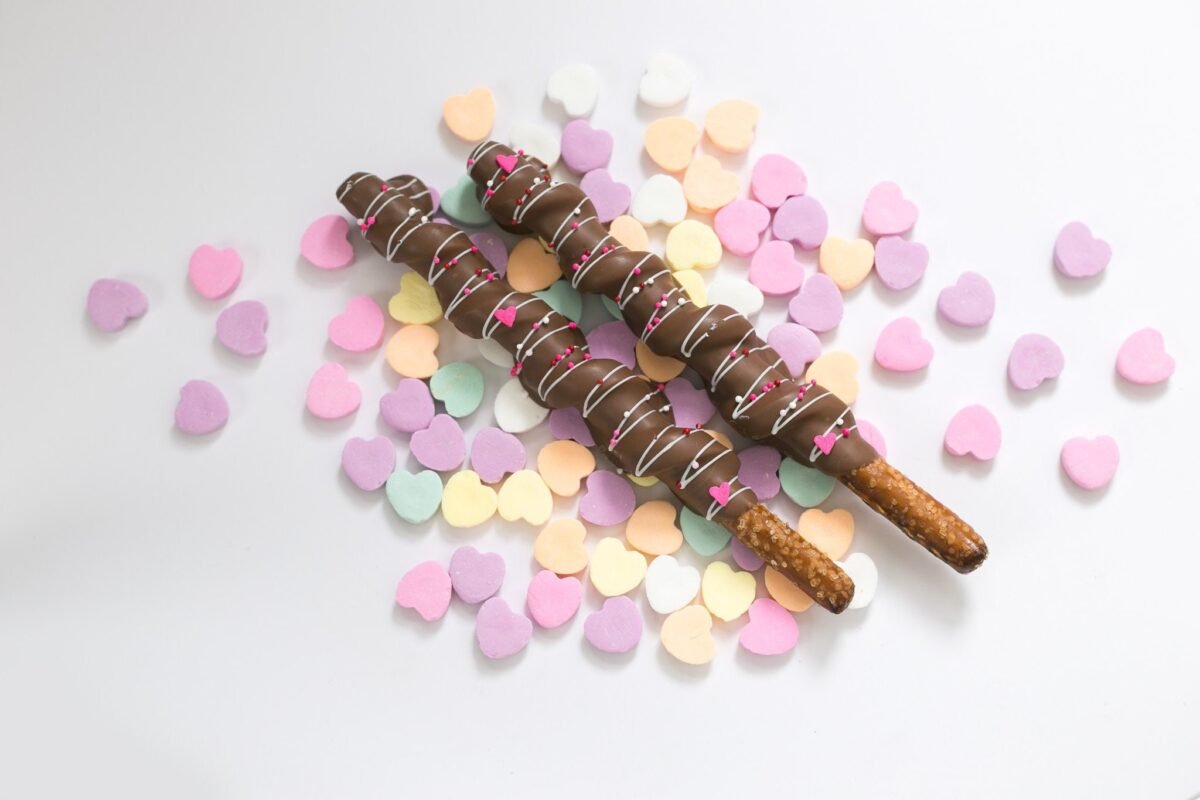 Valentines Chocolate Pretzels, Class Valentine, Cookies, Gift, Treats, Party, Party Favor