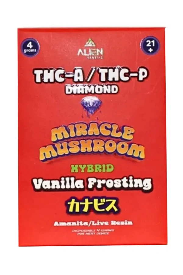 Vanilla Frosting Alien Exotics Miracle Mushroom THC-A x THC-P Blend Disposable Vape 4G