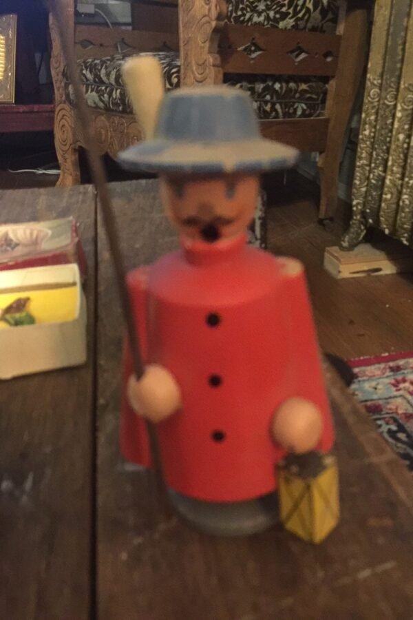 Vintage Gaurd Man W/Pipe Smoker Incense Burner W. Germany