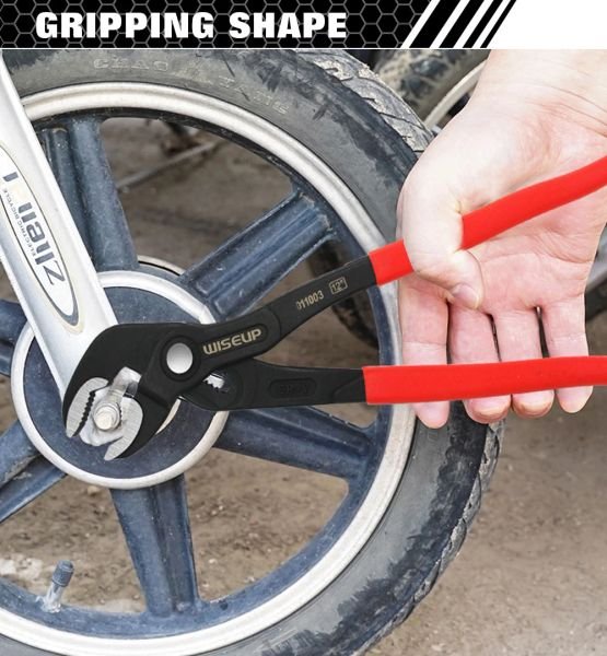 WISEUP Plastic Handle Pump Clamp Water Pipe Clamp Wrench new Multifunctional Professional 2025 Mechanical Maintenance Tool