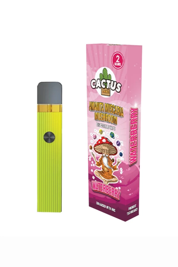 Waterberry Cactus Labs Amanita Muscaria Mushroom Vape Enhanced With HHC 2G