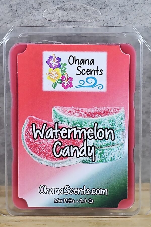 Watermelon Candy Scented Wax Melts, Scented, Strong Long Lasting, Ohana Scents
