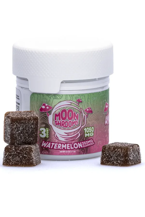 Watermelon Galaxy Treats Amanita Moon Shrooms Gummies 1050mg