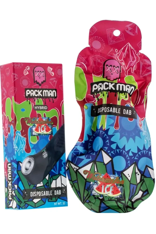 Watermelon Ice Pack Man THCA Disposable Dab 1G
