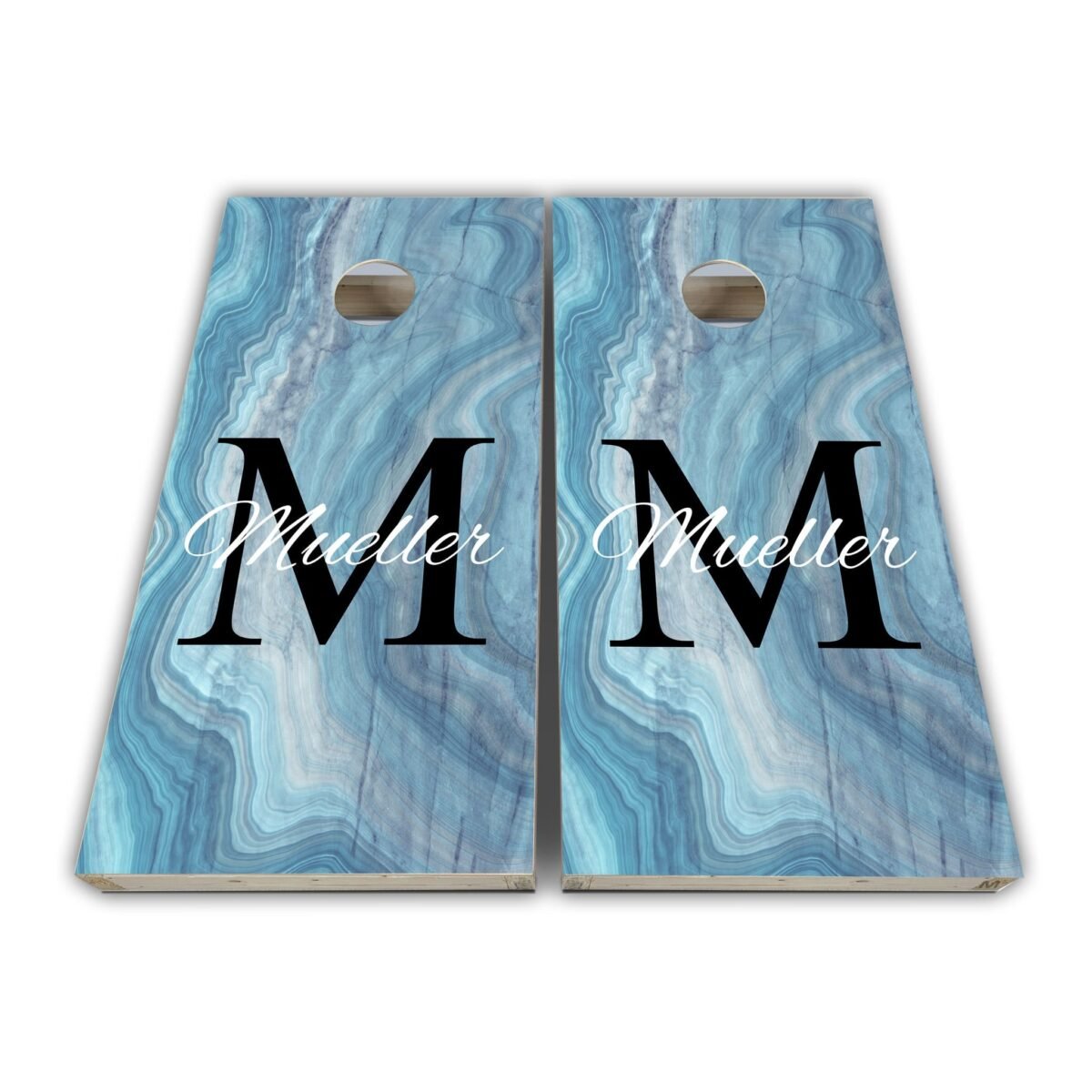 Wedding Family Name Personalized Cornhole Wraps - Skins Vinyl Wrap Laminated Set
